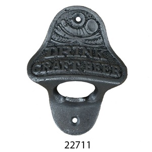 Abrebotellas de hierro de Venta caliente Abrebotellas montado en la pared Diseño antiguo Abrebotellas hechos a mano de hierro sólido a la venta a bajo precio - Product Image 6