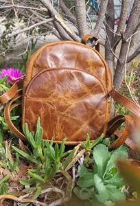 Custom Genuine Leather Mini Backpack OEM Bulk Wholesale Small Vintage Cowhide Leather Rucksack <b>Bag</b> Women LSBP-0058 - Product Image 6