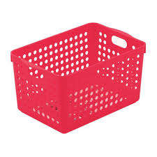 Cesto portaoggetti profondo rosso Inomata - Product Image 1