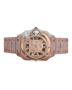 Luxury <b>Automatic</b> Moissanite Diamond Watch Men Full VVS Stone Stainless Steel Watch - Product Image 1