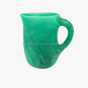 Motif de Noël moderne pichets en résine fabriqués à la main en gros abstrait en acier inoxydable tasses poignée pour la maison hôtels cadeaux - Product Image 3