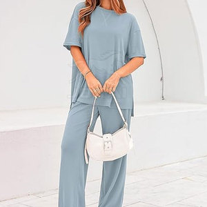Ensemble coordonné pour femmes, nouveau design 2026, qualité supérieure, best-seller, en coton/polyester - Product Image 5