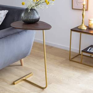 Mesa auxiliar Vandana Lyra Elara de madera de mango y metal - Product Image 6