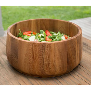Grand bol en bois d'acacia durable pour la salade Bol de service de fruits en bois Meilleur pour les hôtels, les restaurants et les restaurants. - Product Image 5