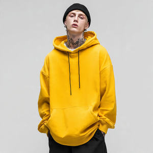 Sudadera con Capucha Oversize para Hombre, Estilo Urbano de Invierno, Hombros Caídos, Forro Polar de 500 GSM, Sudadera Pesada - Product Image 3