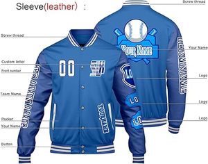 Veste d'hiver confortable pour homme, style Letterman, col montant, logo frontal, coupe-vent, haute qualité, écologique, séchage rapide, respirante - Product Image 3