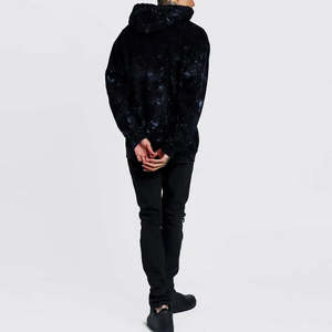 Sudaderas con Capucha y Sudaderas de Felpa 100% Algodón con Estampado de Letras para Parejas, Estilo Acid Wash, para Invierno - Product Image 3