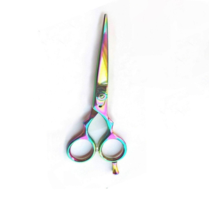 Ciseaux de coiffure pliables en acier inoxydable de 6 pouces pour droitiers, légers, tranchants, à effiler, 28 dents, professionnels - Product Image 4