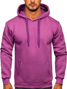 Sweat-shirt à capuche pour homme, couleur unie, coupe classique, en molleton, décontracté, avec poche avant, pour l'automne - Product Image 3
