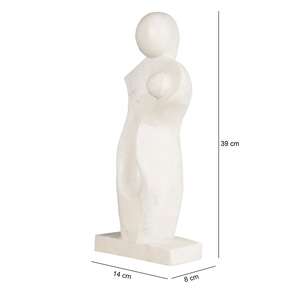 Abstract Mother Child Sculpture Family for Figurine Modern Minimalist Statue Contemporary Home Decor Artistic Handicraft Marble - Product Image 2