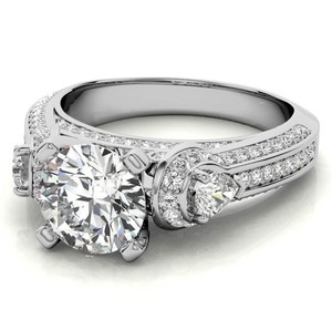 Anillo de Moissanita de 8 Gramos, Certificado, Chapado en Oro Blanco sobre Plata, Anillo de Compromiso, Boda, Solitario, Lujoso, Brillante, Regalo de Aniversario - Product Image 4