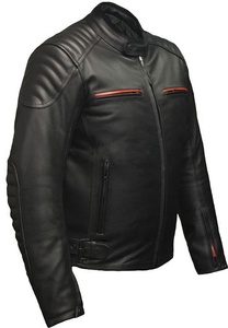 Bespoke Custom Top Grain Leather <b>Jacket</b> Stand Breathable Racing Uniform Large Circular <b>Star</b> Applique Graphic Multi Contour - Product Image 5