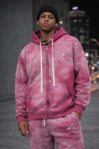 Sudadera con capucha para hombre Y2K personalizada unisex de felpa con cremallera, lavado ácido, OEM, de algodón 100% de alto gramaje, efecto desgastado, conjunto de sudadera con capucha y pantalón de chándal para hombre - Product Image 2