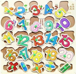Alphabet en bois avec chiffres de 1 à 20 pour enfants de 3 à 5 ans, puzzles de lettres pour l'éducation préscolaire et les tout-petits - Product Image 2