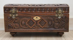 High Quality Low Cost Vintage <b>Wooden</b> Jewelry Chest Customized Design for Necklaces <b>Watches</b> Small Accessories AALIYAN IMPEX - Product Image 6