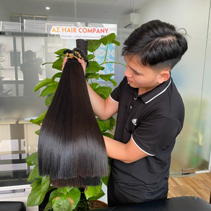 Extensions de cheveux humains, vente en gros, I Tip, 100%, Super épais et sain, couleur de fin, noir, cheveux crus péruviens - Product Image 6