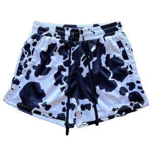 Camouflage Print Men's Mid Waist <b>Shorts</b> With Drawstring Elastic Waist Quick Dry Casual <b>Short</b> <b>Shorts</b> 100% Polyester <b>Woven</b> Fabric - Product Image 4
