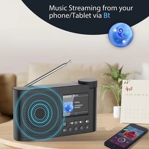 Maßgefertigtes Tragbares DAB+ FM Radio BT 2,4 Zoll TFT-Display Wecker Wiederaufladbar für Studium Arbeit Outdoor Zuhause - Product Image 5