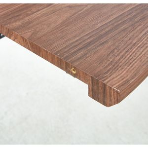 Tavolo da Pranzo Allungabile 120/160/200x120x75cm con Piano in MDF e Gambe in Metallo per Ufficio o Caffetteria - Product Image 5