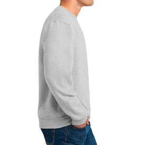 Sweat-shirt blanc à col rond pour homme, coupe classique, en coton French Terry, pull-over décontracté pour l'automne - Product Image 6