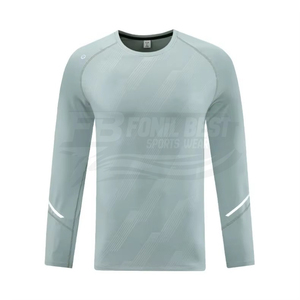 Camisa Deportiva Casual de Manga Larga para Hombre, Otoño, Secado Rápido, Transpirable, con Marcas Reflectantes, 100% Algodón - Product Image 4