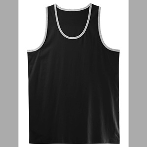 Débardeur Homme en Coton à Bordures Contrastantes, Sans Manches, pour Entraînement et Fitness, Personnalisable avec Logo – Prix de Gros - Product Image 1