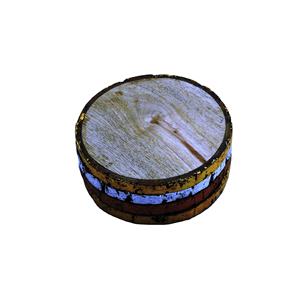 Madera redonda con posavasos lacados Mat Pad Producto hecho a mano de alta calidad - Product Image 1