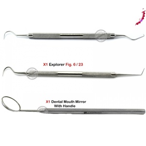 Kit de Exploración Dental Manual de Alta Calidad, Certificado CE, Clase I, Acero Inoxidable, Raspador de Dientes, Exploradores, Sonda, Escaladores Bucales - Product Image 1