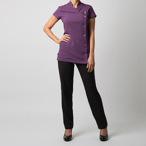 Uniformes pour femmes, hôtel, salon de beauté, spa, vêtements de travail fins, tunique à manches longues - Product Image 4