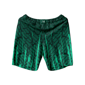 ชุดเซ็ตผู้ชายแบบไม่มีแขน พิมพ์ลายแบบซับลิเมชั่น คอวี เอวยางยืด ผ้าโพลีเอสเตอร์ 100% ระบายอากาศได้ดี ซับเหงื่อ พร้อมโลโก้แบบกำหนดเอง - Product Image 5