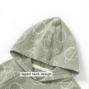 Felpe con cappuccio per bambini a maniche lunghe autunnali felpe con cappuccio per <span class=keywords><strong>abbigliamento</strong></span> per bambini in spugna francese con stampa di stelle - Product Image 4