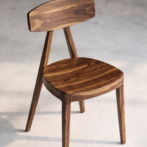 Modern Seasoned Solid Teak Wood <b>Dining</b> <b>Chair</b> Midcentury Design in Natural Finishes with Backrest Home Furniture - Product Image 2