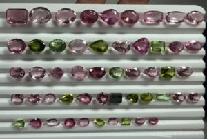 Natural Bio Color Watermelon Tourmaline Faceted Oval Cut Gemstone Light for Jewelry Making - Product Image 5