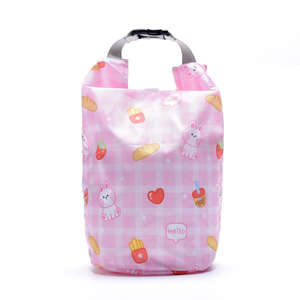 Custom black design logo print double layer <b>women</b> <b>lunch</b> bag <b>for</b> student - Product Image 3