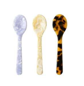 Juego de Cucharas para Servir Ensalada de Resina Ecológica con Acabado Espejo, Utensilios de Cocina Hechos a Mano para el Hogar y Fiestas - Product Image 1