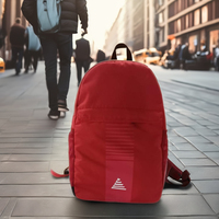 Mochila de viaje impermeable de poliéster de alta calidad para hombre, estilo de moda con forro de nailon de lona, cierre de cremallera, función portátil