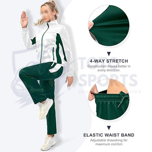 ชุดวอร์มออกกำลังกายผู้หญิง ดีไซน์ใหม่ทันสมัย พิมพ์โลโก้ได้ตามต้องการ จากผู้ผลิตที่ดีที่สุด เนื้อผ้าบางเบา ระบายอากาศได้ดี สวมใส่สบาย กระชับรูปร่าง - Product Image 5