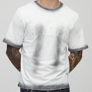 Camiseta Oversize de Algodón Pesado para Hombre, Corte Holgado con Hombros Caídos, Estilo Urbano, Lisa, Personalizable con Logo, Venta al por Mayor - Product Image 1