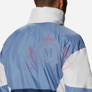 <b>Men's</b> Color Blocking Windbreaker <b>Jacket</b> Hooded Sporty Zipper Closure <b>Lightweight</b> Polyester Spring Outdoor Wear - Product Image 6