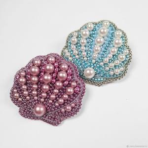 Broche de Diseño Bordado con Cuentas, Hecho a Mano con Cristales y Cuentas de Semillas, Pin de Moda, Joyería Decorativa Única para Solapa de Abrigo, Bufanda o Chal - Product Image 5