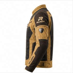 Rush Men's Motorcycle Jacket Full Sleeve Mesh Breathable Waterproof Quick Dry Anti-UV 220g Heat-Transfer Printed % Racing - Product Image 2