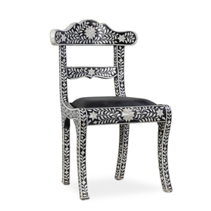 Bone Inlay <b>Armchair</b> Handmade Luxury Wooden Seating for Home Decor Wholesale - Product Image 5