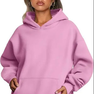 Ensemble de sweat-shirts à capuche pour homme avec logo personnalisé, respirant, surdimensionné, en polyester et coton, avec poche, sweat-shirts pour homme - Product Image 1