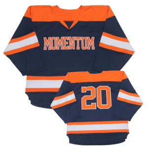 Custom Team Ice Hockey Jersey OEM Mesh Fabric <b>Applique</b> Tackle Twill Embroidery Lace Up V Neck Professional Sports Apparel - Product Image 1