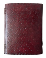 Nouveau carnet de notes à couverture rigide en cuir marron, reliure spirale cousue, fait main, gaufré, pour bureau, université, poésie, cadeau