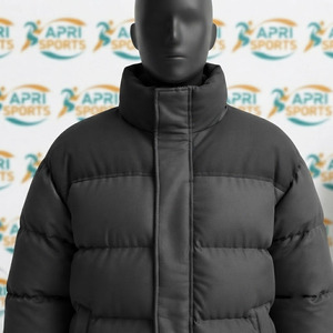 Chaqueta acolchada de manga larga para hombre, hecha de tela de poliéster y nailon, diseño de paneles múltiples, chaqueta acolchada de manga larga para hombre - Product Image 6