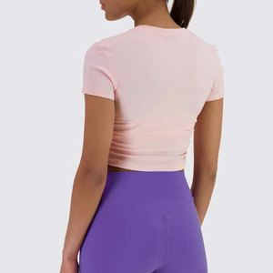 Camiseta Corta Personalizada para Mujer, Diseño Estampado, Jersey de Alta Calidad, Ajuste Veraniego, Compresión, Corte Ajustado - Product Image 6