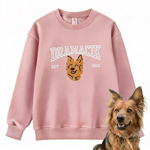 Felpe e Maglioni in Flanella Ricamati da <span class=keywords><strong>Donna</strong></span>, <span class=keywords><strong>Vestito</strong></span> con Cappuccio Oversize Girocollo con Orecchie e Logo Frontale, Collezione Primavera - Product Image 3