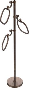 Oval <b>Towel</b> <b>Stand</b> with Venetian Bronze Finished Freestanding Bathroom <b>Towel</b> Holder Elegant Metal Drying <b>Rack</b> - Product Image 5