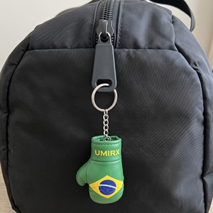 Llavero de Guante de Boxeo Miniatura con Bandera de Brasil, Guantes de Boxeo Orgullo Brasileño, Llavero de MMA, Souvenir, Colgante para Bolsa, Logotipo Personalizado - Product Image 4